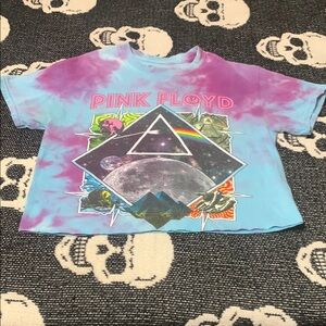 Pink Floyd Purple and Blue Crop Top